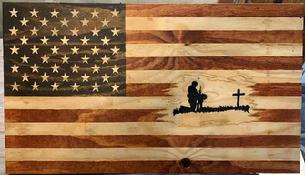 Custom Wood Flags